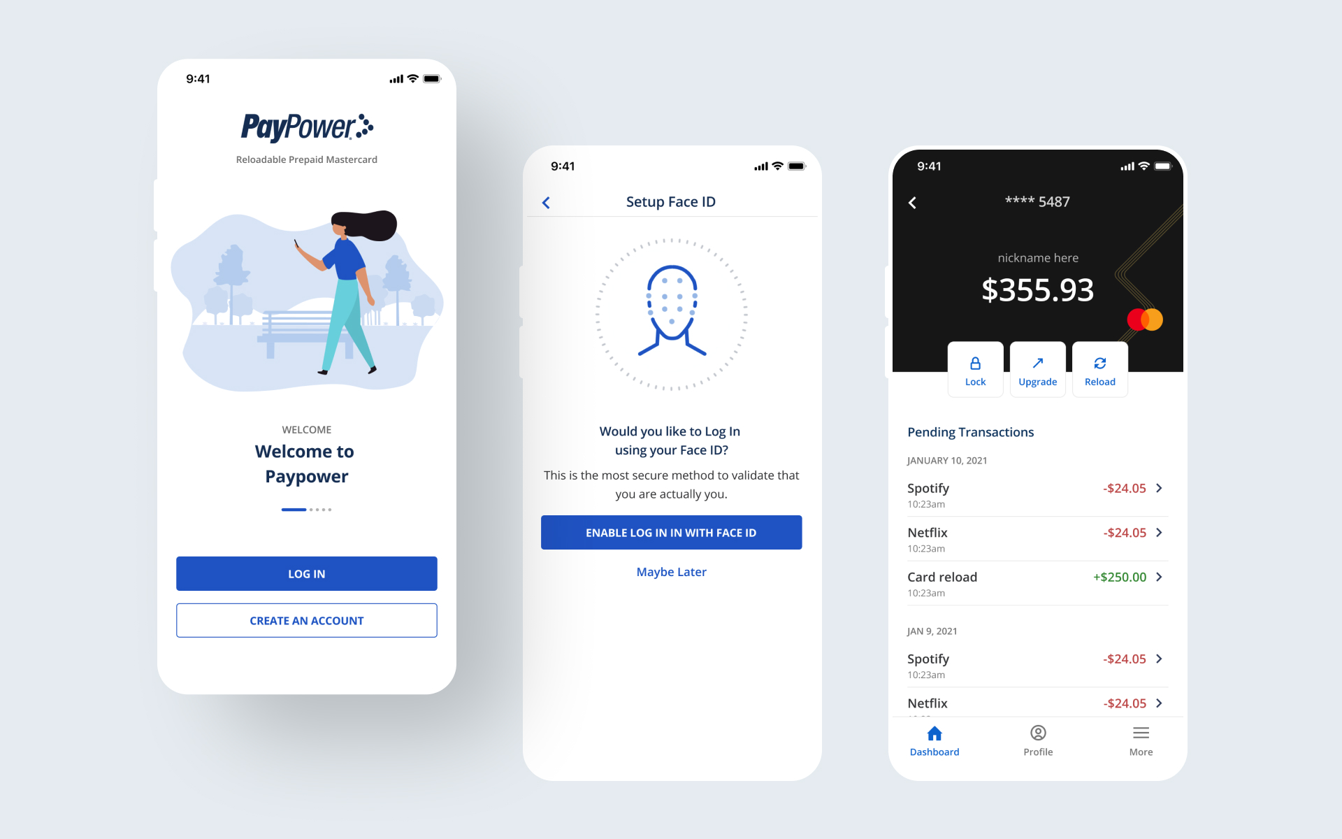 PayPower Mobile App Design